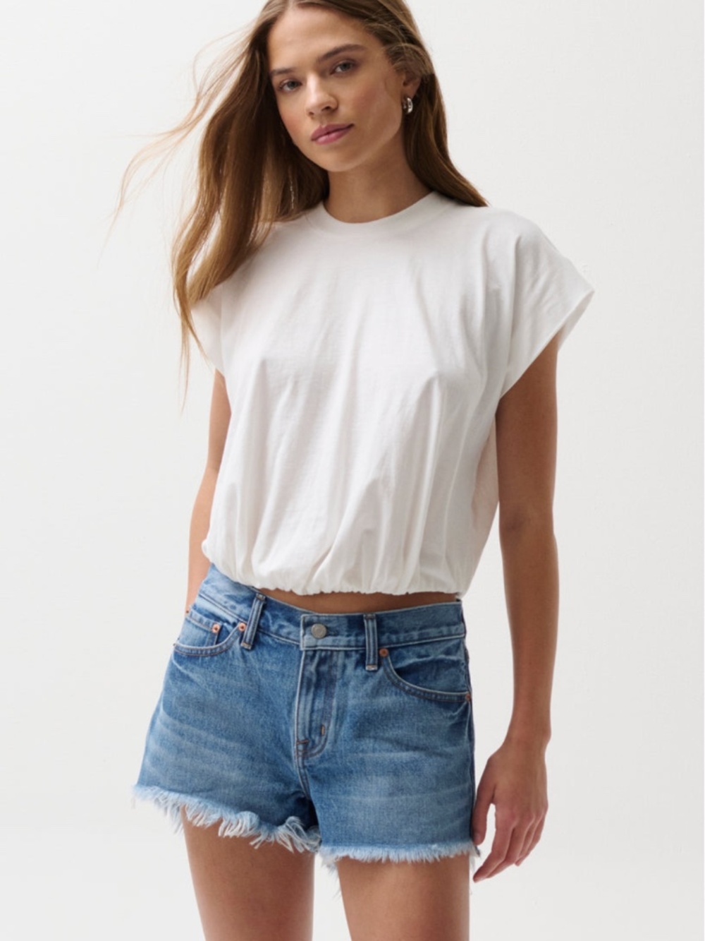 Millie Bubble Tee ~ Le Blanc